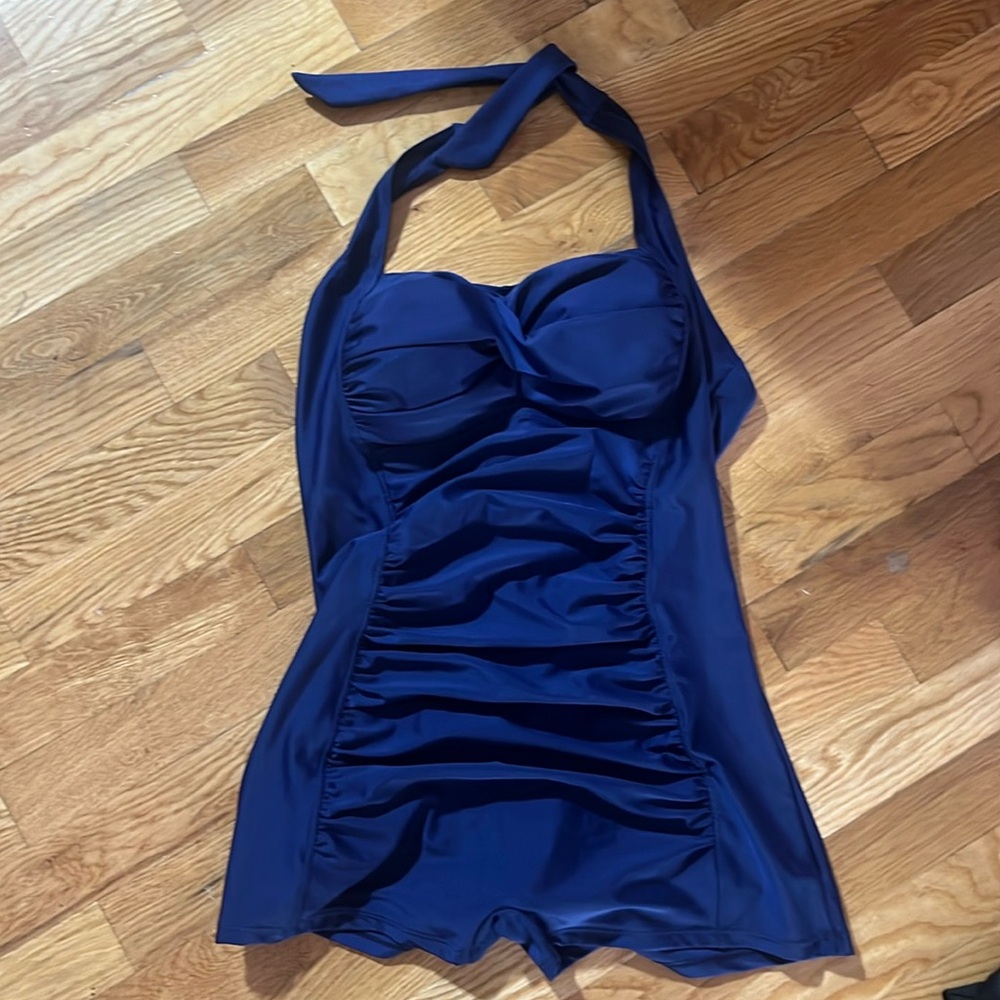 Blue bathing suit